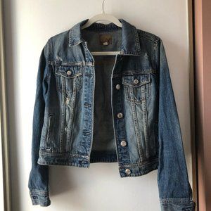 American Eagle Distressed Jean Jacket, Size S